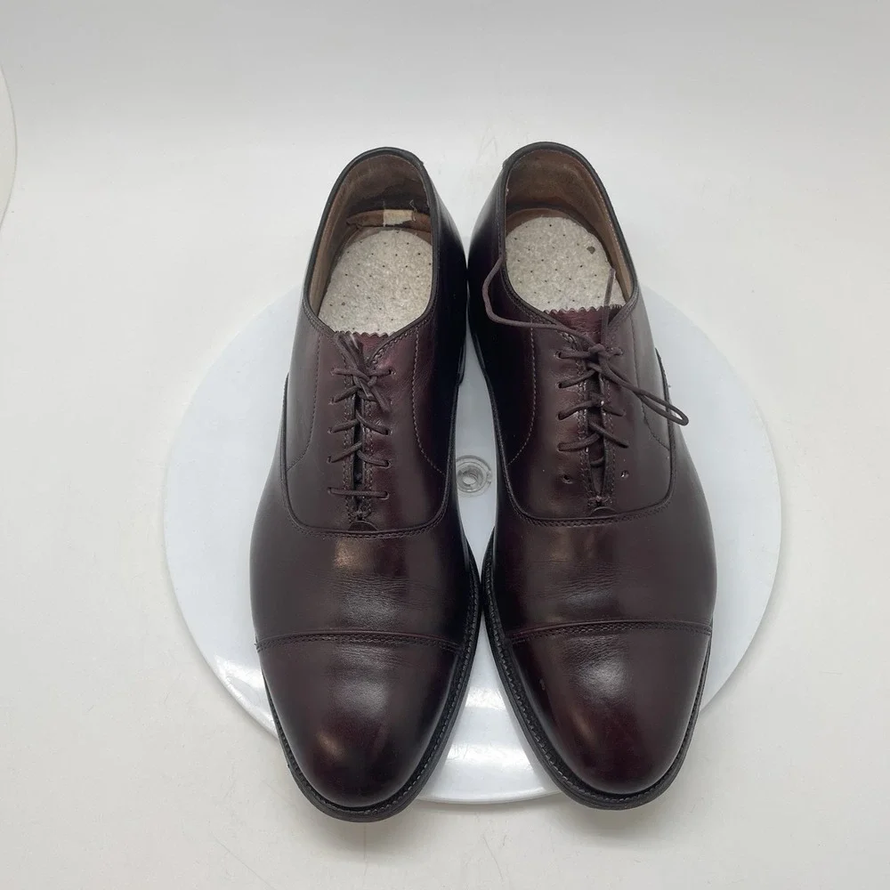 Alden Dress Shoes 906 Mens 9 B/D Burgundy Cordovan Can Toe Preppy USA Leather